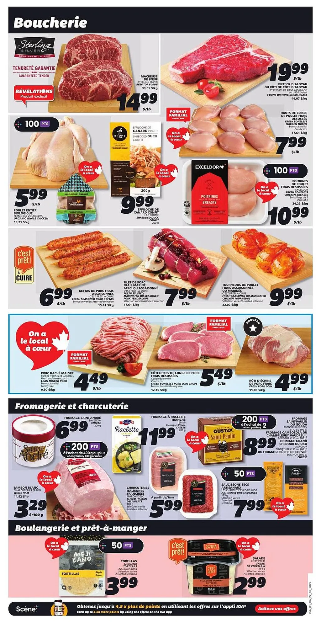 IGA flyer from Feb 27, 2025