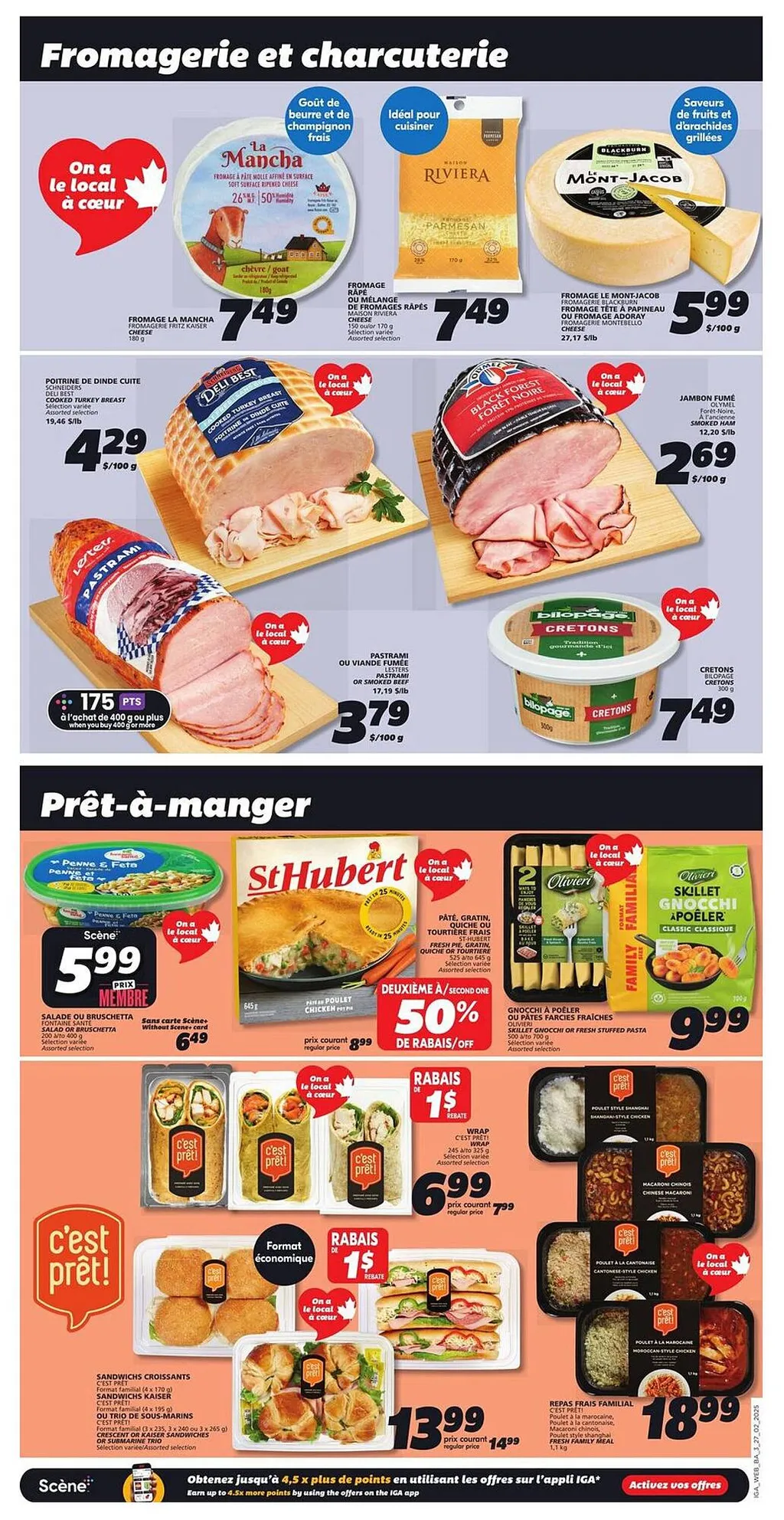 IGA flyer from Feb 27, 2025