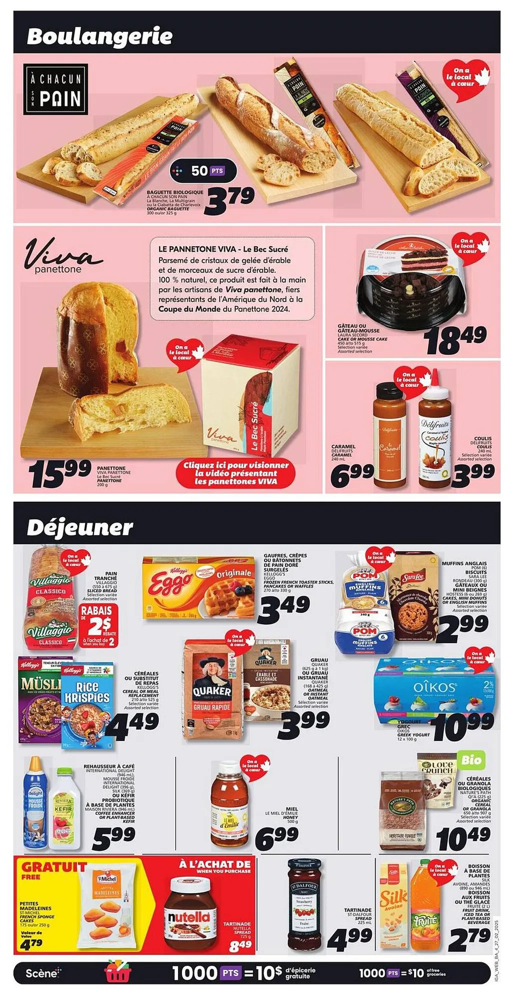 IGA flyer from Feb 27, 2025