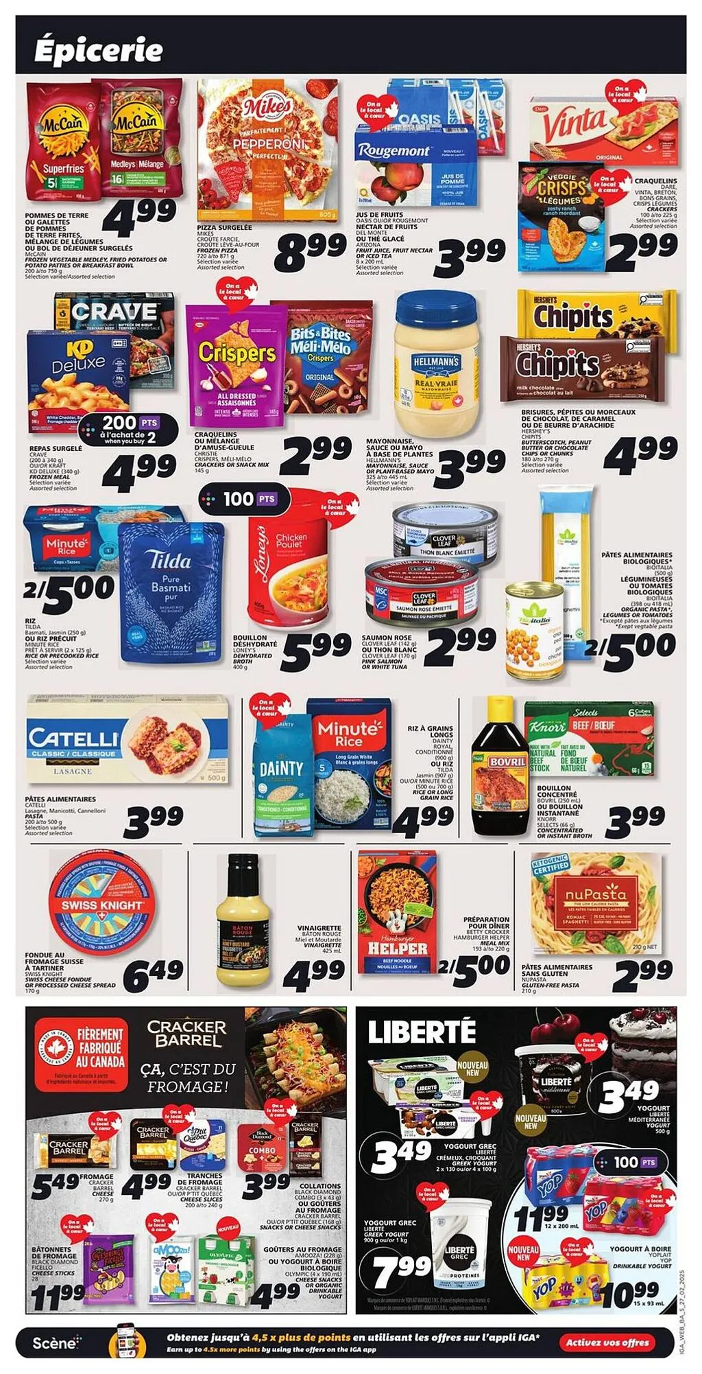 IGA flyer from Feb 27, 2025