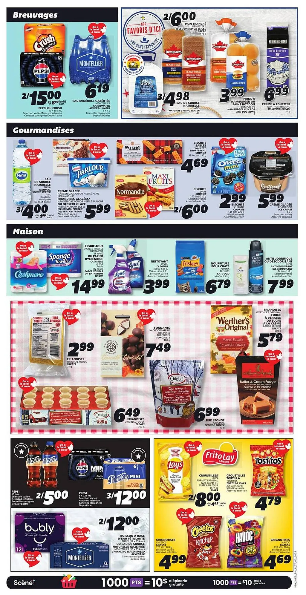 IGA flyer from Feb 27, 2025