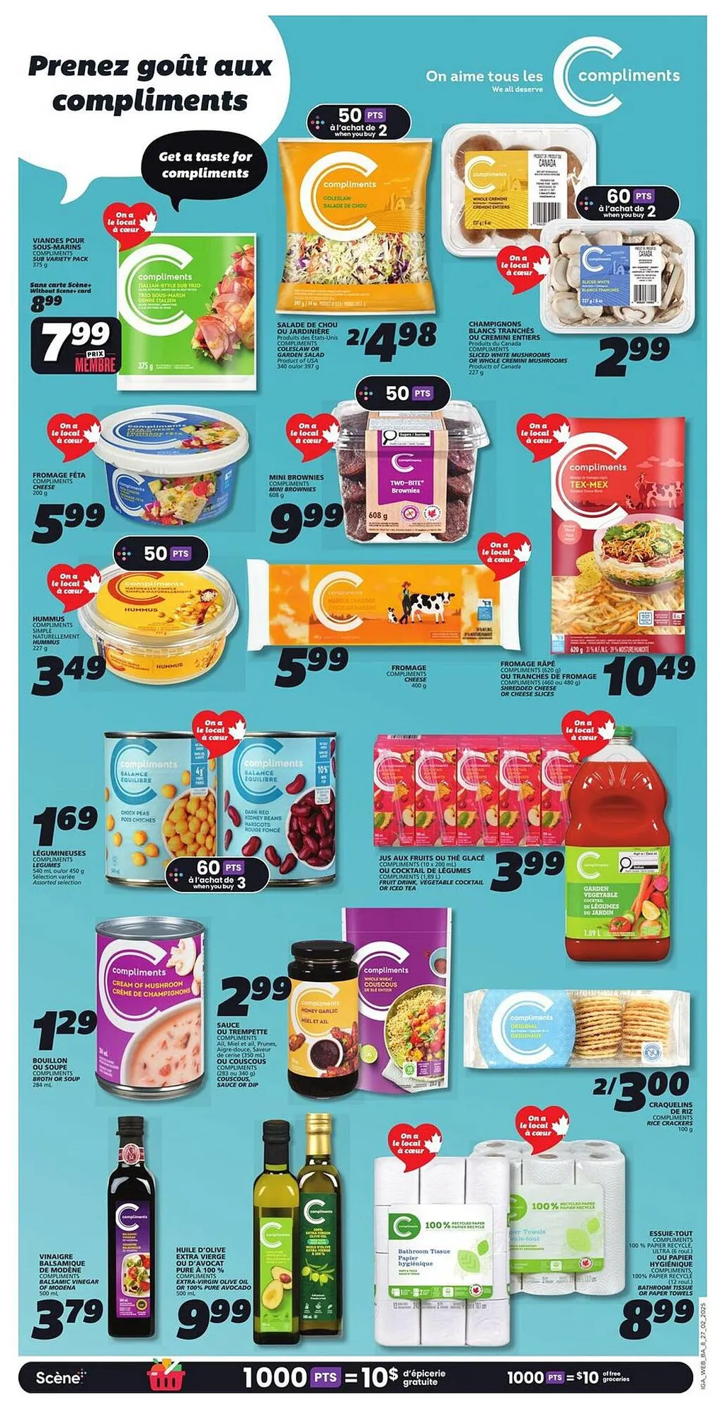 IGA flyer from Feb 27, 2025