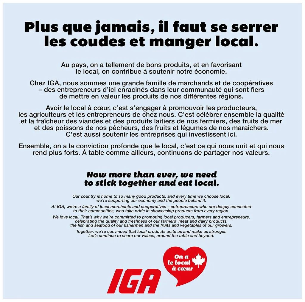 IGA flyer from Feb 27, 2025