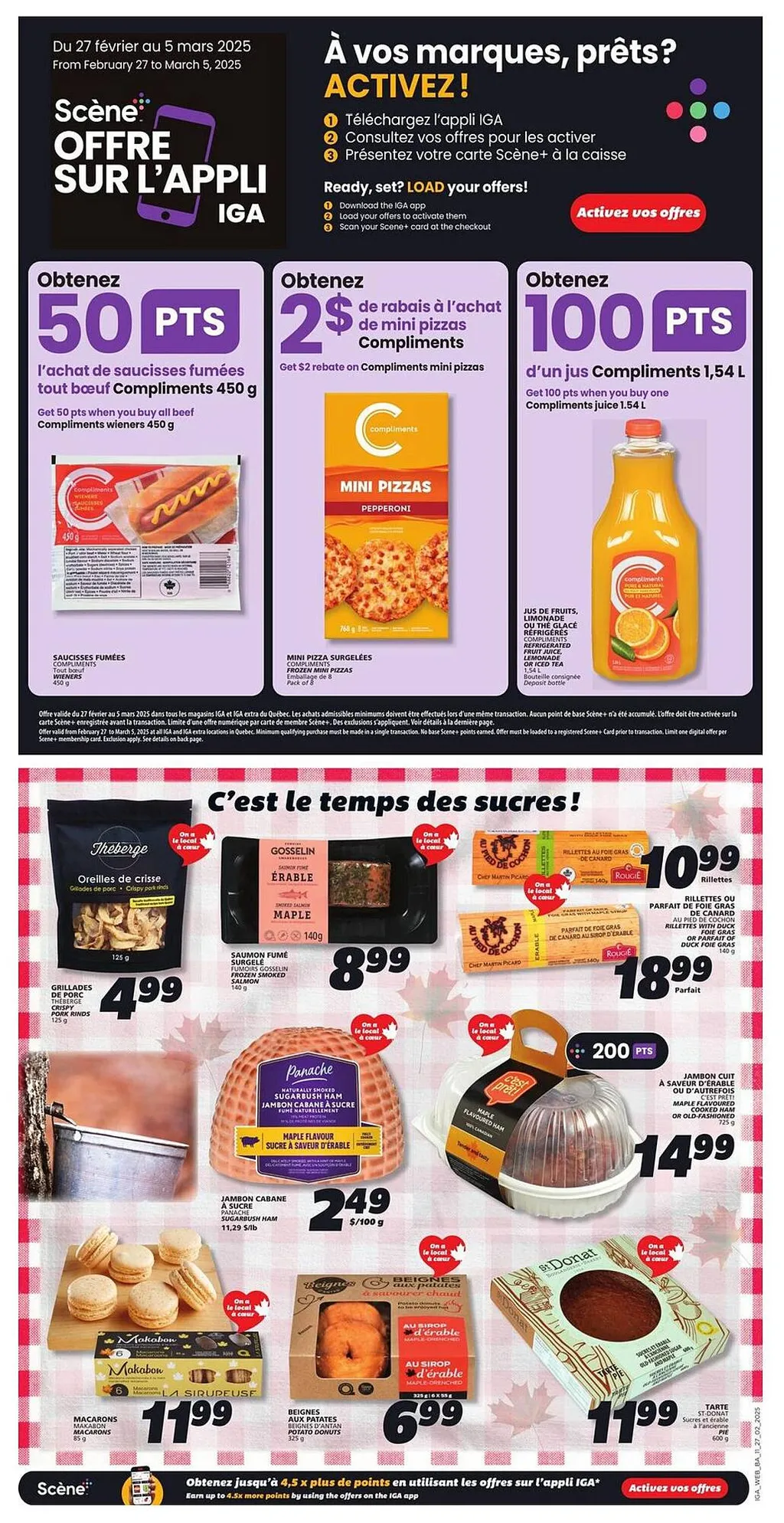 IGA flyer from Feb 27, 2025