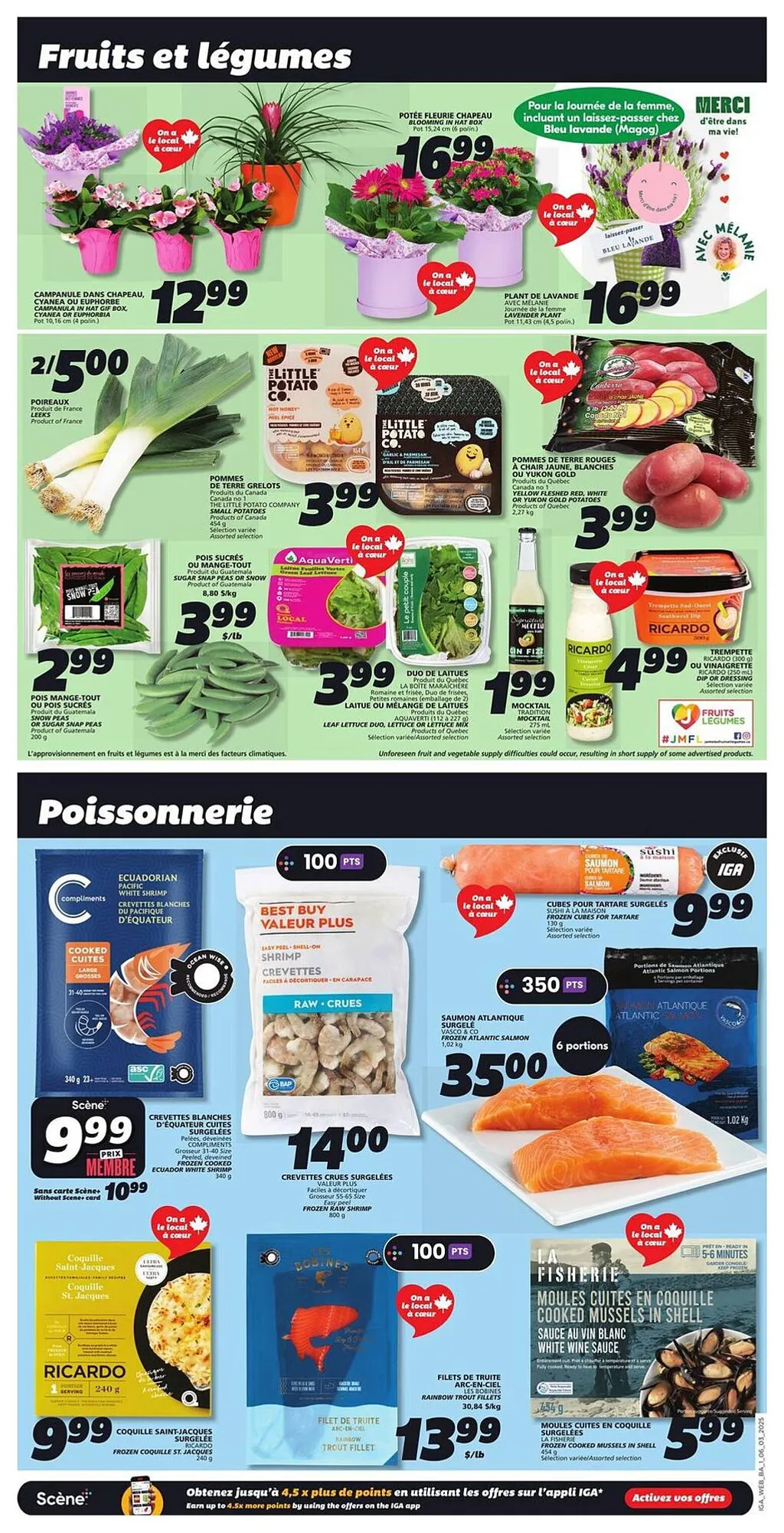 IGA flyer from Mar 6, 2025