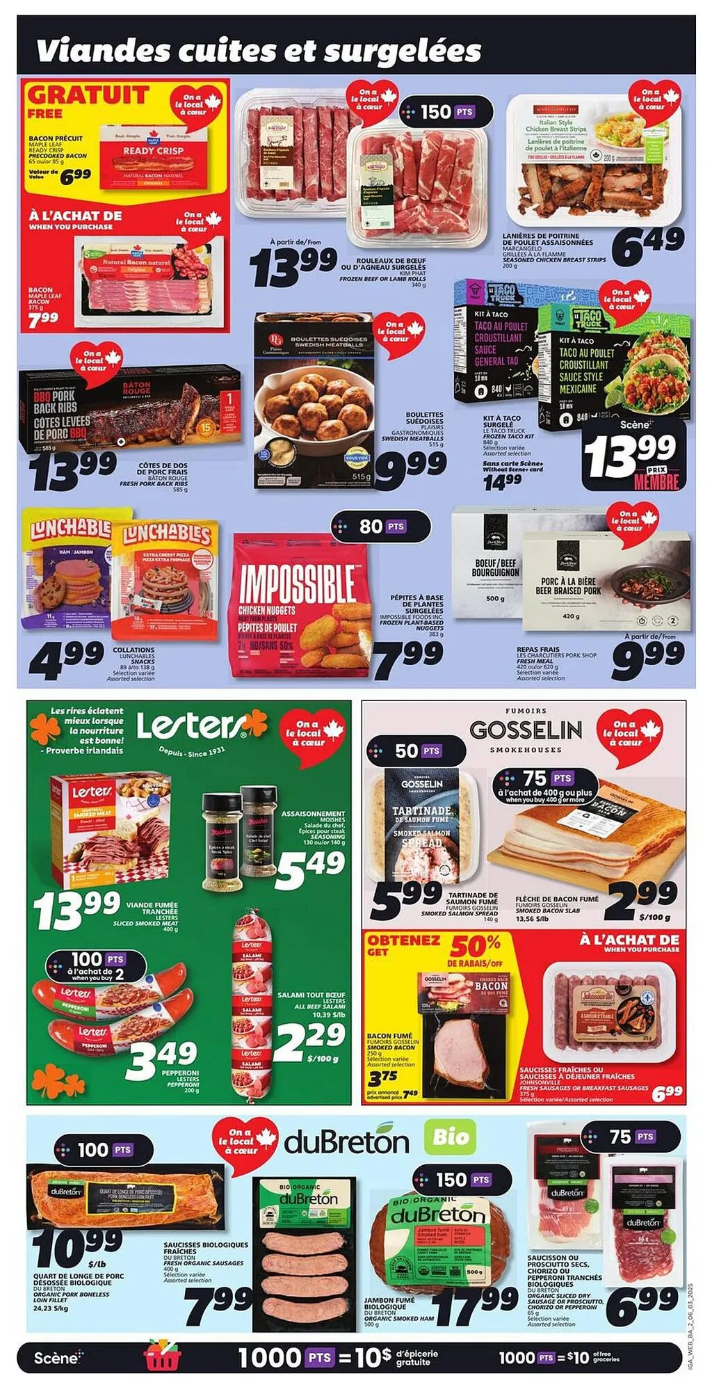 IGA flyer from Mar 6, 2025