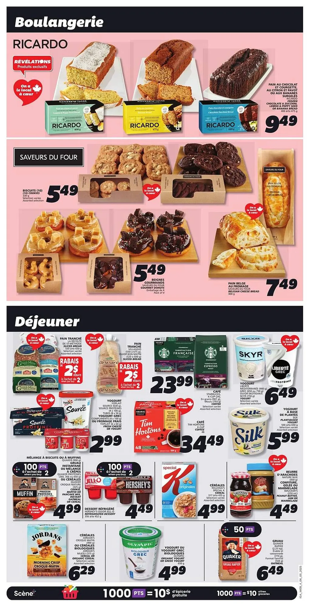 IGA flyer from Mar 6, 2025