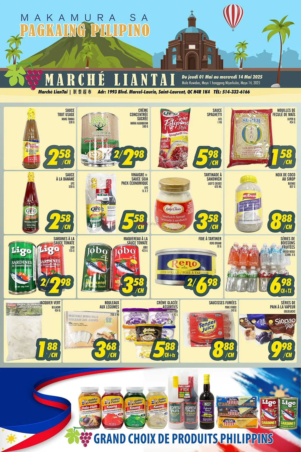Marché Lian Tai flyer