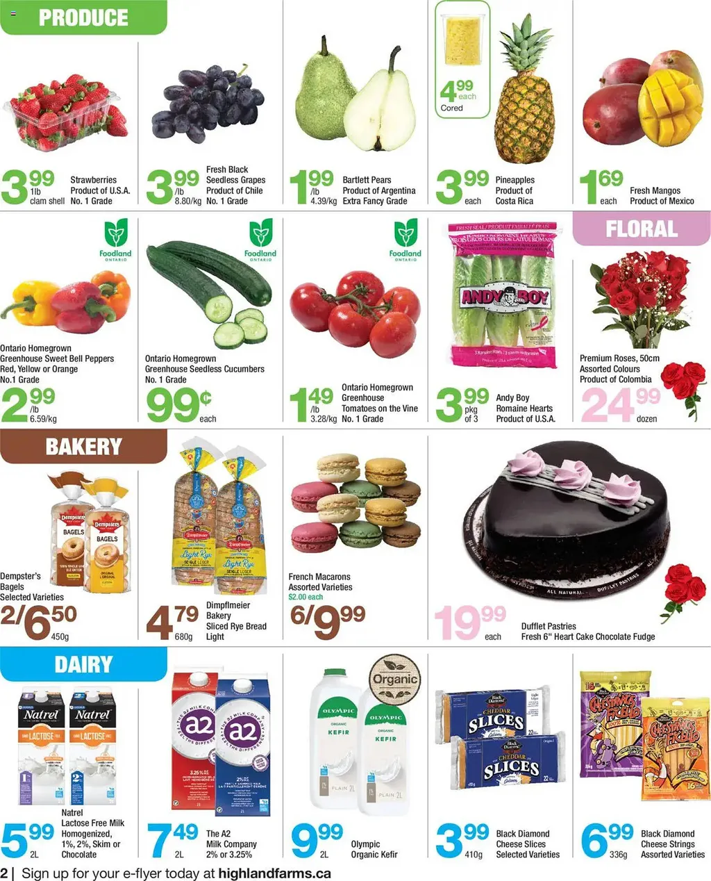 Highland Farms flyer