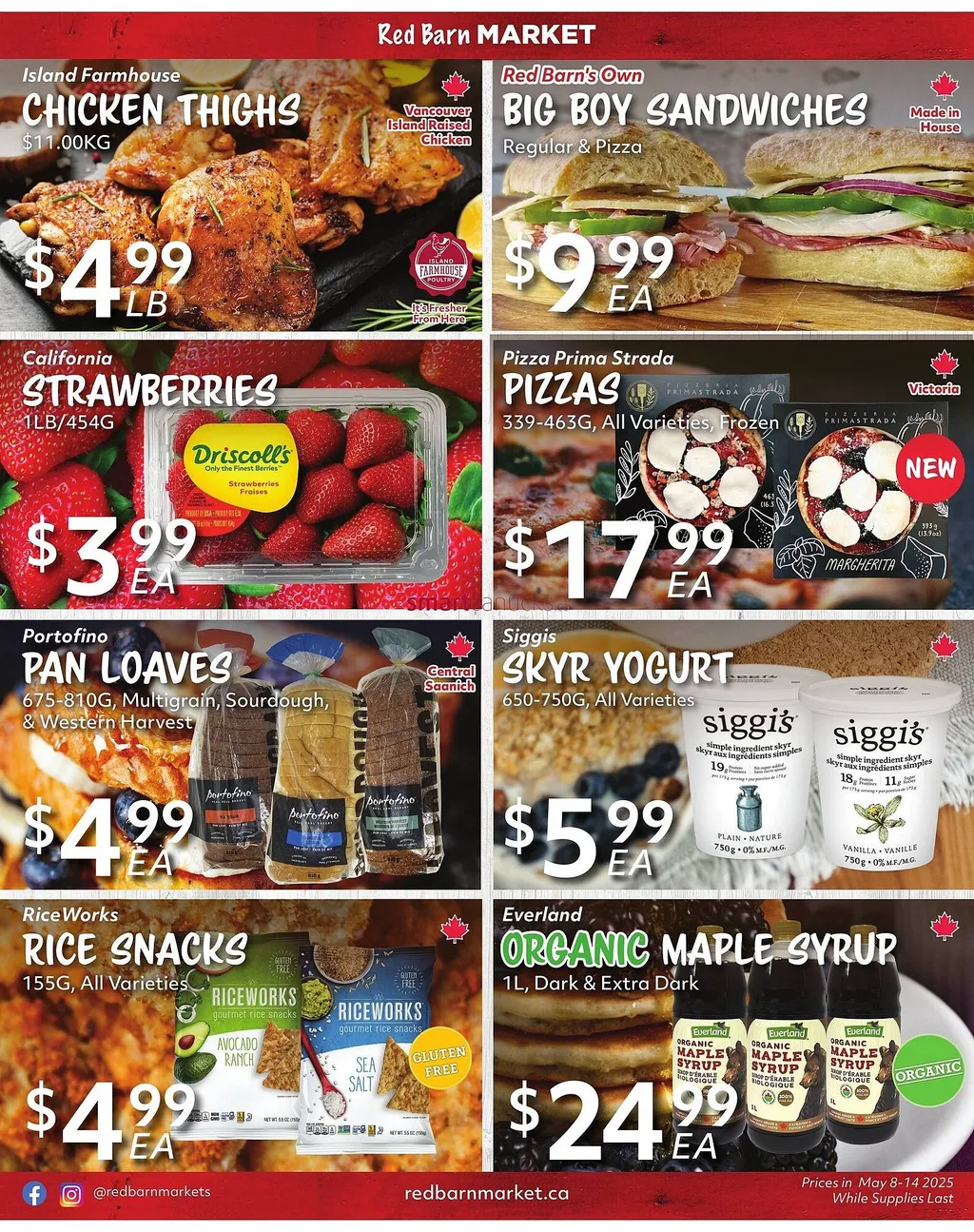 Red Barn Market flyer