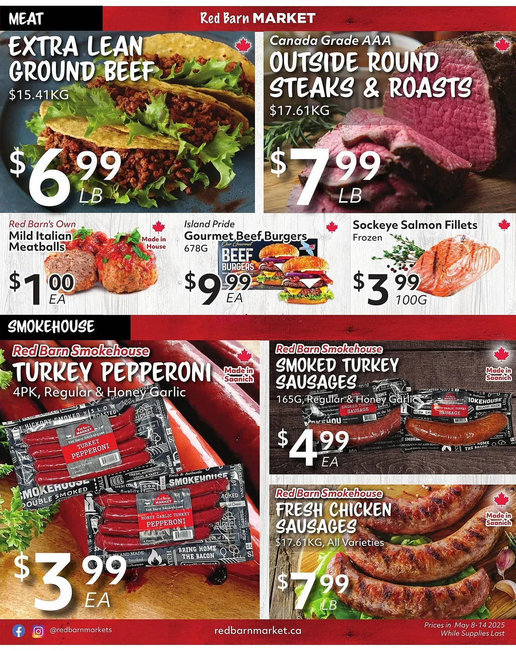 Red Barn Market flyer