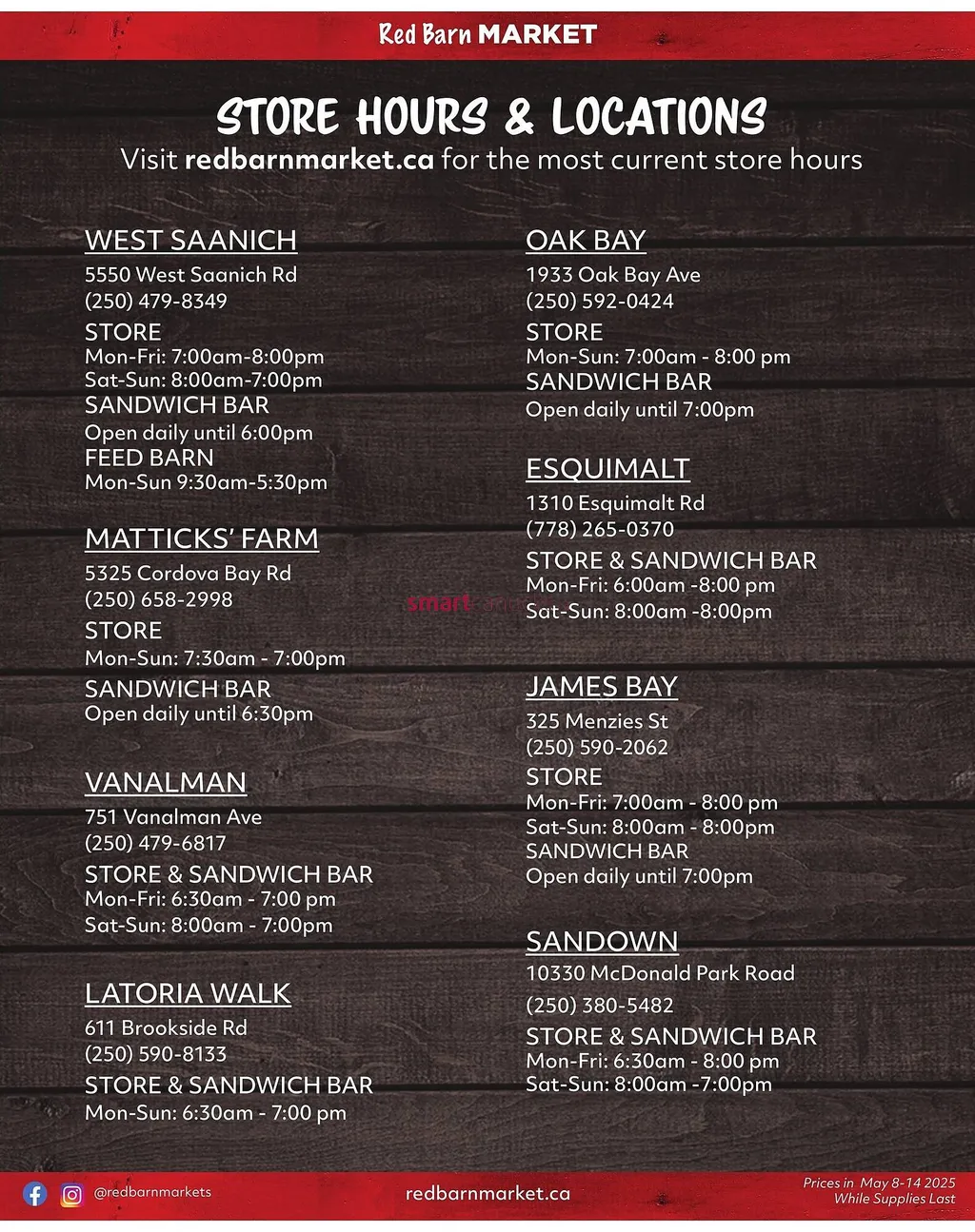 Red Barn Market flyer