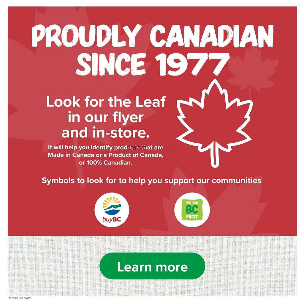 Thrifty Foods flyer