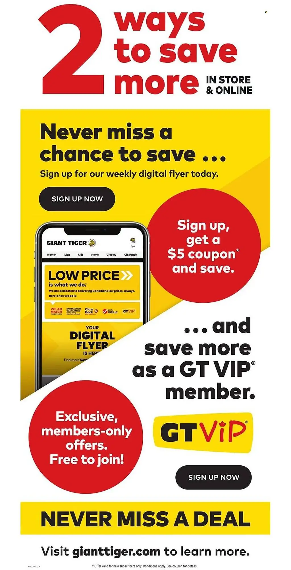 Giant Tiger Weekly Flyer - Page 1