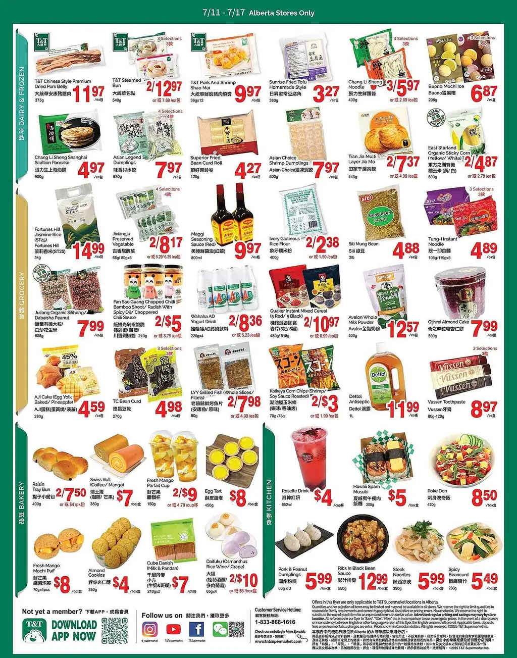 T - T Supermarket Weekly Flyer - Page 1